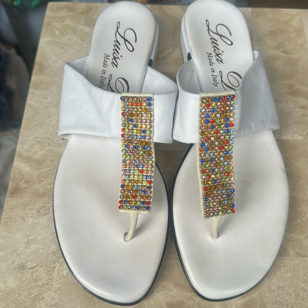 Luisa D’orio Thong Sandals Sz 7
